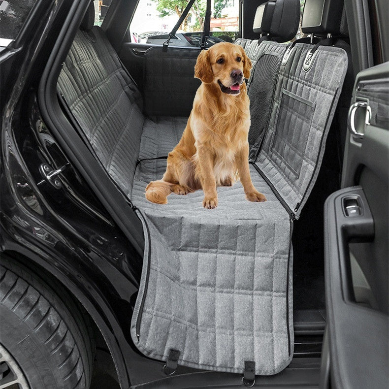 Deluxe Pet Car Seat Cover – Waterproof Dog Travel Rear Seat Cushion