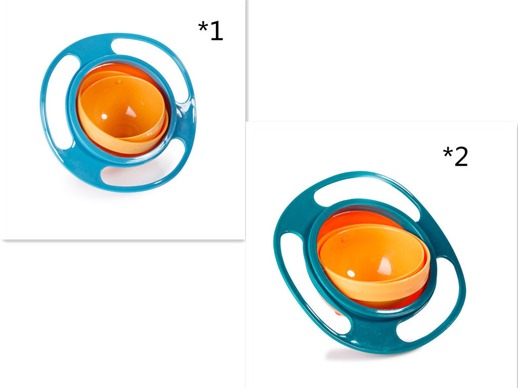 360° Rotate Spill-Proof Baby Bowl – Safe & Easy Feeding Dish