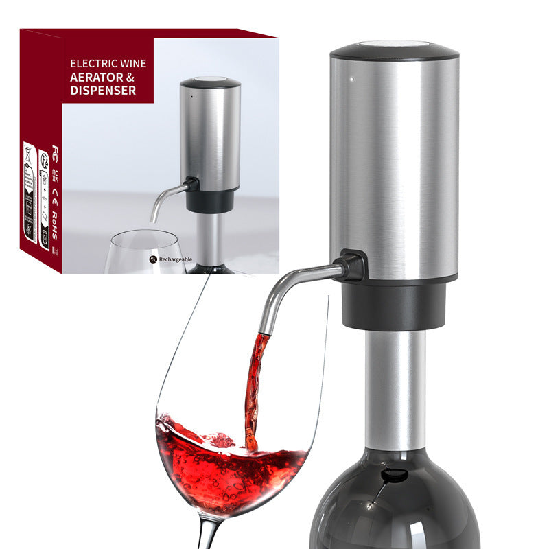 Stainless Steel Electric Wine Decanter – Automatic Pouring Device
