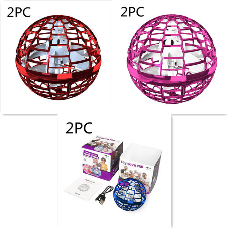 Spinning Flying Ball Toy – Interactive LED Drone Game for Kids