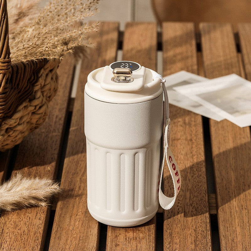 Smart Digital Thermal Bottle – 450ml Insulated Coffee & Water Mug
