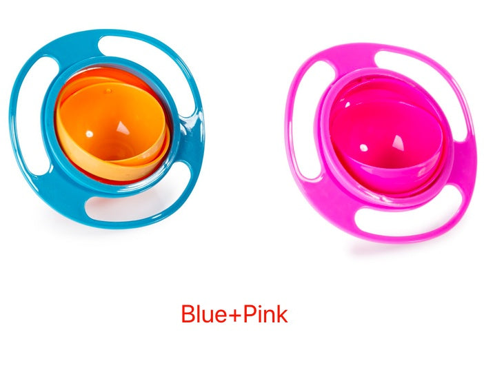 360° Rotate Spill-Proof Baby Bowl – Safe & Easy Feeding Dish