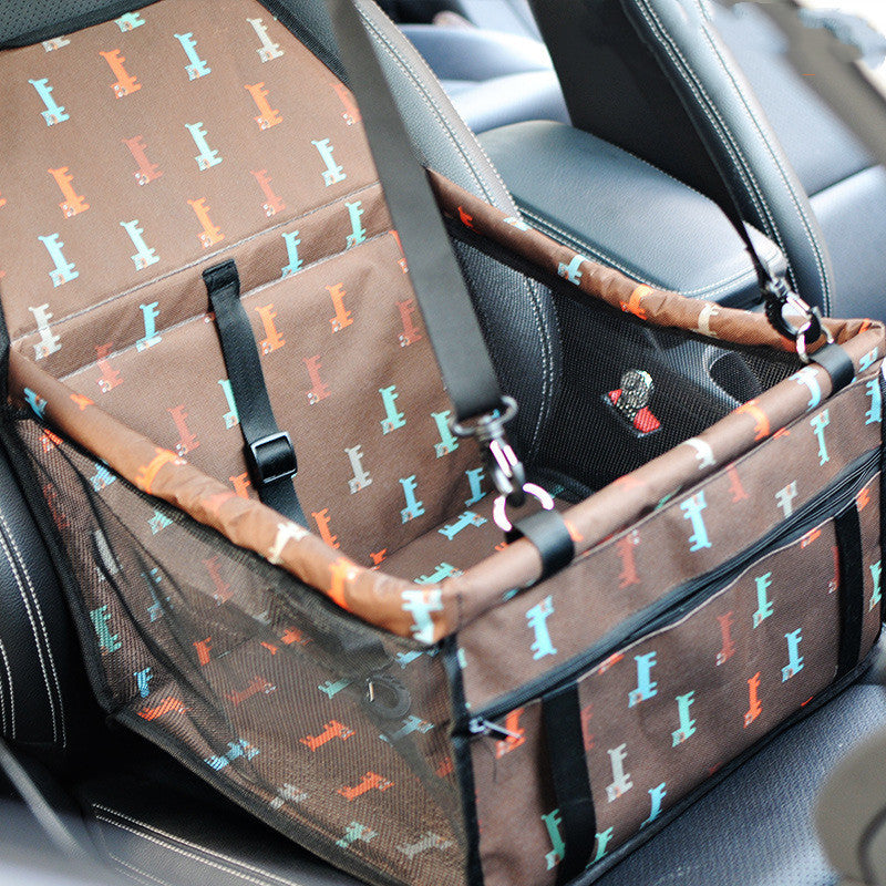 4D Waterproof Pet Car Seat Mat – Mesh Double Layer Travel Bag