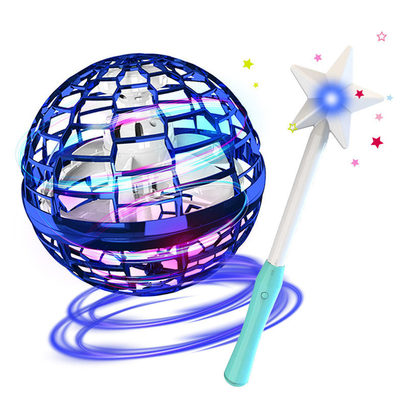 Spinning Flying Ball Toy – Interactive LED Drone Game for Kids