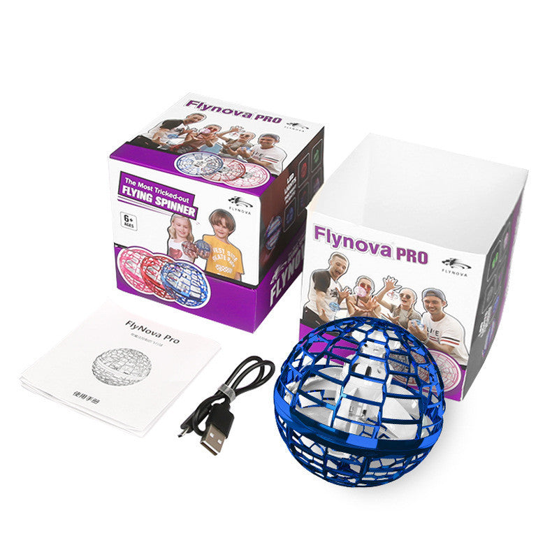 Spinning Flying Ball Toy – Interactive LED Drone Game for Kids