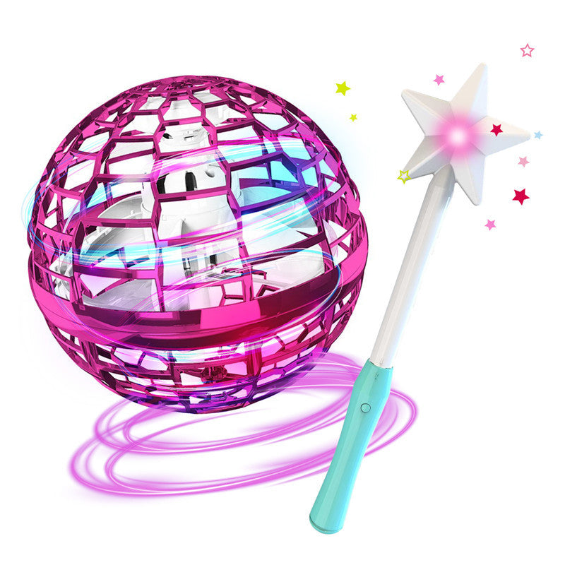 Spinning Flying Ball Toy – Interactive LED Drone Game for Kids