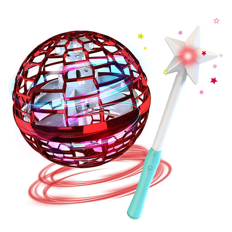Spinning Flying Ball Toy – Interactive LED Drone Game for Kids