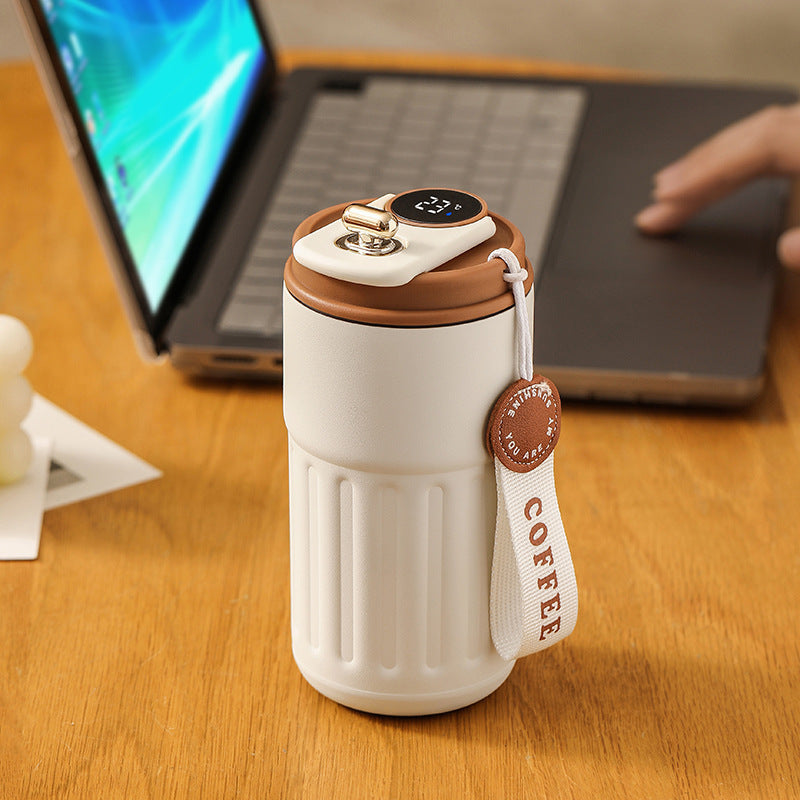 Smart Digital Thermal Bottle – 450ml Insulated Coffee & Water Mug