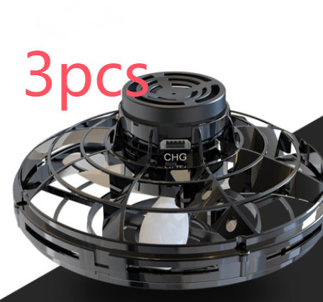 Mini Fingertip Gyro Drone – LED UFO Flying Spinner Toy for Kids
