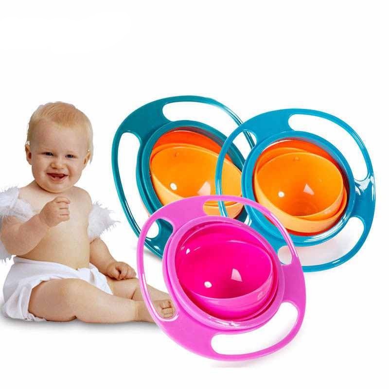360° Rotate Spill-Proof Baby Bowl – Safe & Easy Feeding Dish