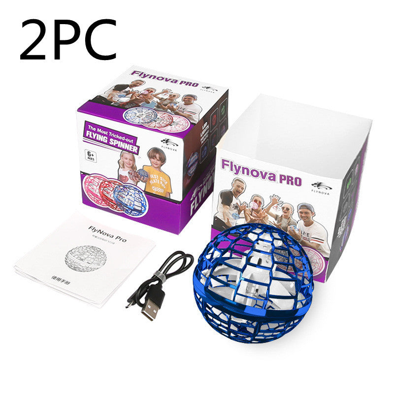 Spinning Flying Ball Toy – Interactive LED Drone Game for Kids