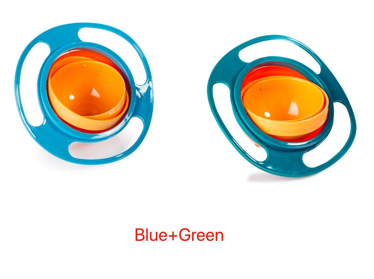 360° Rotate Spill-Proof Baby Bowl – Safe & Easy Feeding Dish