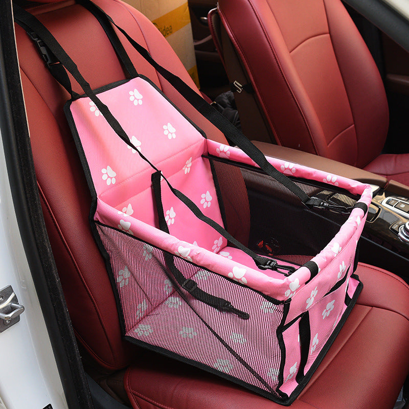 4D Waterproof Pet Car Seat Mat – Mesh Double Layer Travel Bag
