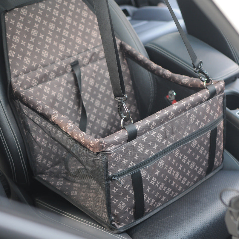 4D Waterproof Pet Car Seat Mat – Mesh Double Layer Travel Bag
