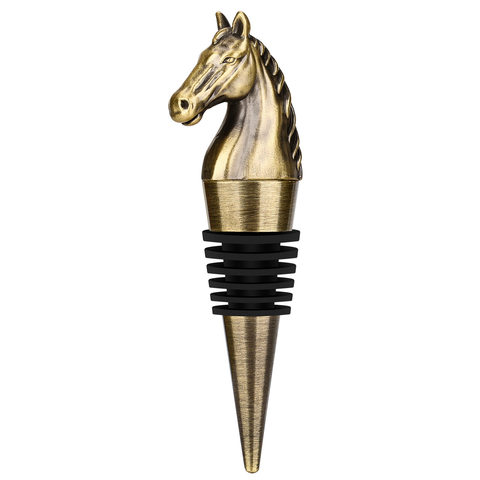 Luxury Horse Head Wine Bottle Stopper – Zinc Alloy Wine Saver Gift