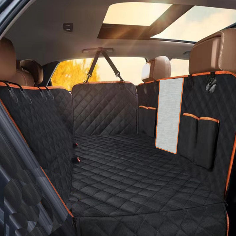 Waterproof Oxford Dog Car Seat Cover with Pockets – Machine Washable