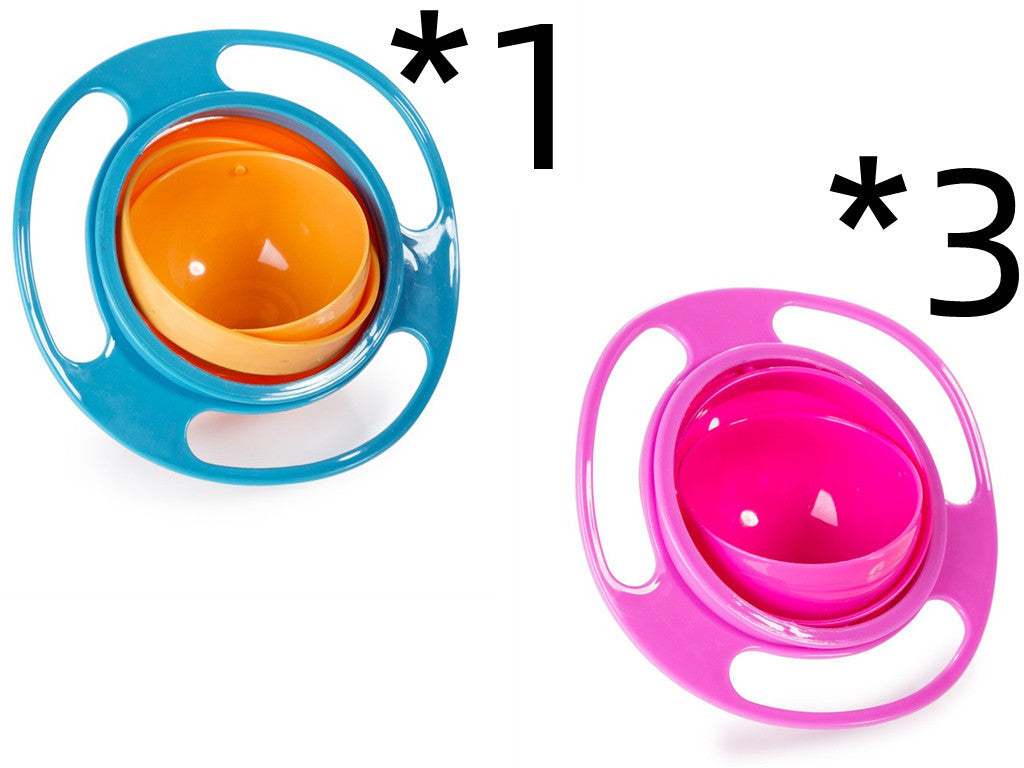 360° Rotate Spill-Proof Baby Bowl – Safe & Easy Feeding Dish