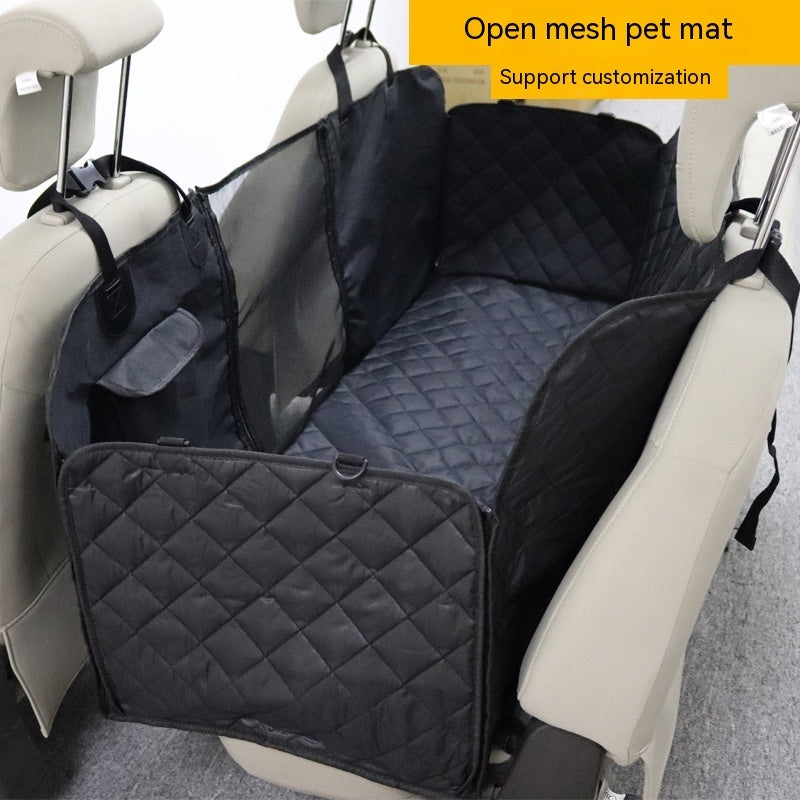 Deluxe Pet Car Seat Cover – Waterproof Dog Travel Rear Seat Cushion