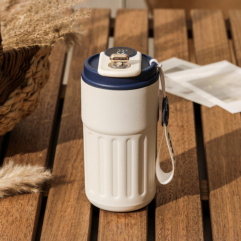 Smart Digital Thermal Bottle – 450ml Insulated Coffee & Water Mug