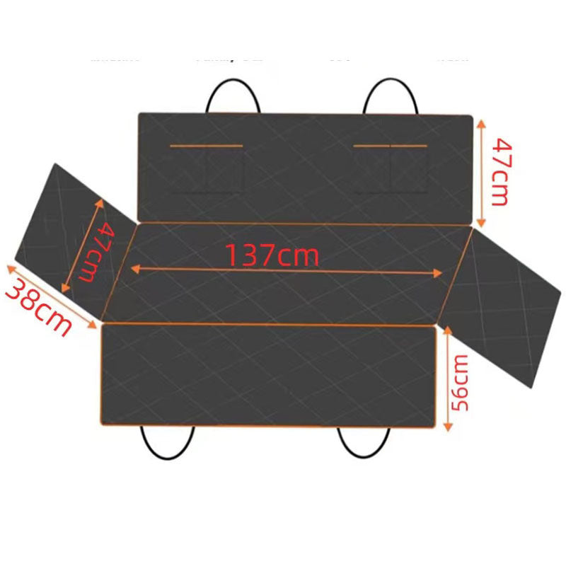 Waterproof Oxford Dog Car Seat Cover with Pockets – Machine Washable