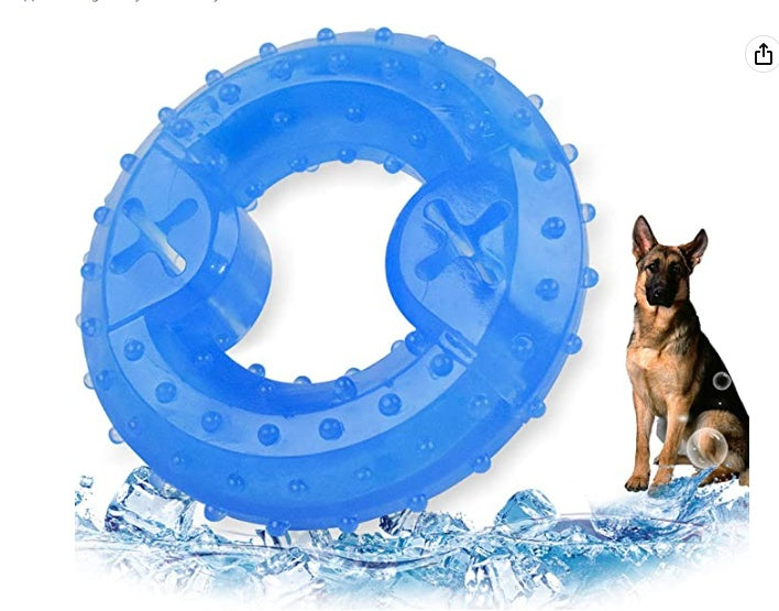 Dog Cooling Chew Toy – Frozen Teething Ring for Puppies
