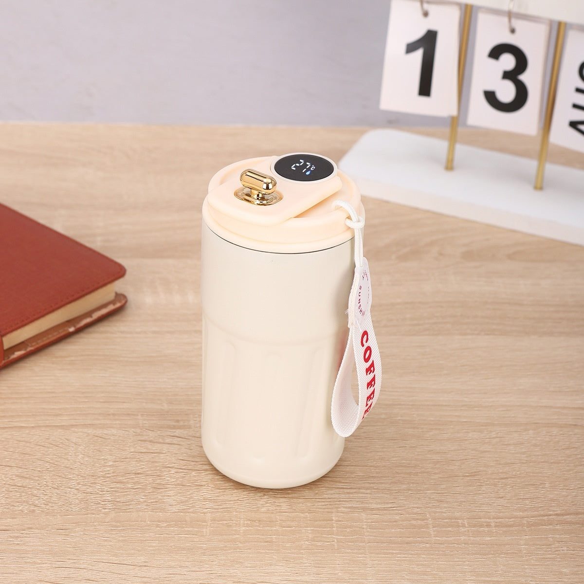 Smart Digital Thermal Bottle – 450ml Insulated Coffee & Water Mug