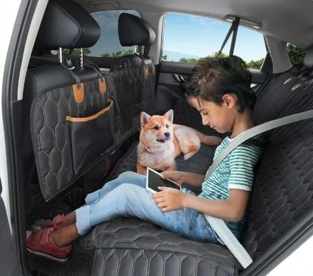 Machine Washable 3-in-1 Dog & Cat Car Seat Cover – Waterproof Mat