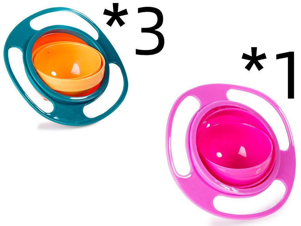 360° Rotate Spill-Proof Baby Bowl – Safe & Easy Feeding Dish