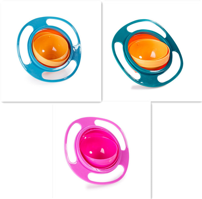 360° Rotate Spill-Proof Baby Bowl – Safe & Easy Feeding Dish