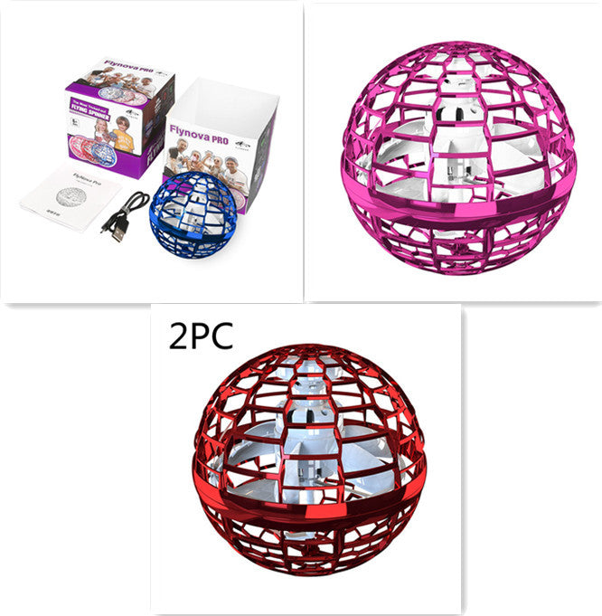 Spinning Flying Ball Toy – Interactive LED Drone Game for Kids
