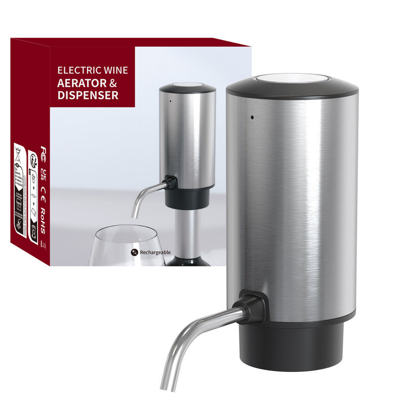 Stainless Steel Electric Wine Decanter – Automatic Pouring Device