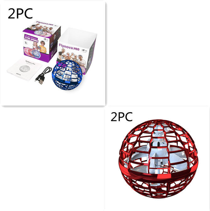 Spinning Flying Ball Toy – Interactive LED Drone Game for Kids
