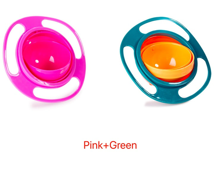360° Rotate Spill-Proof Baby Bowl – Safe & Easy Feeding Dish