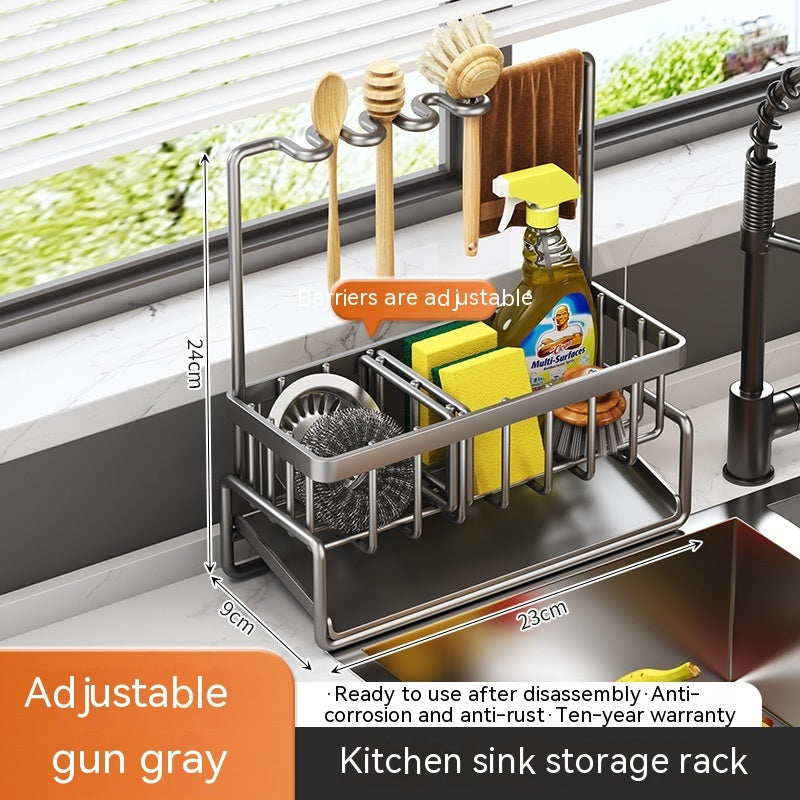Kitchen Sink Storage Rack – Multi-Functional Drainage Basket