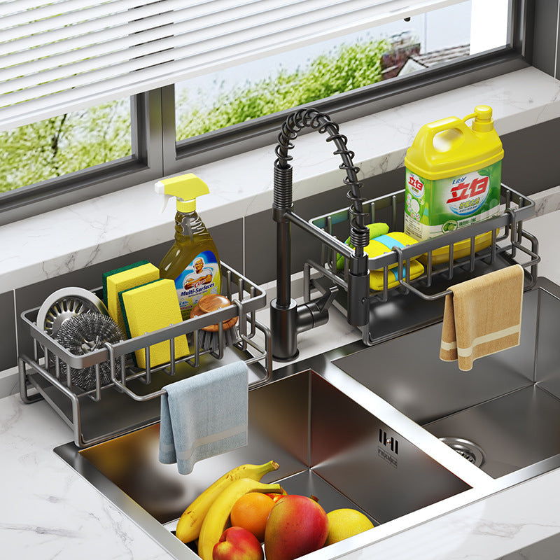 Kitchen Sink Storage Rack – Multi-Functional Drainage Basket