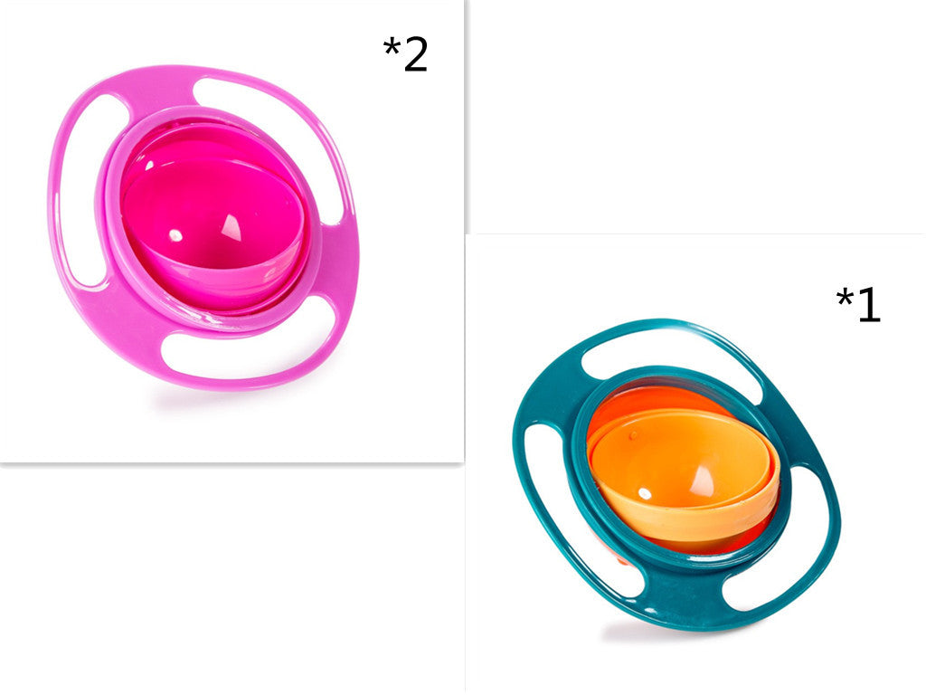 360° Rotate Spill-Proof Baby Bowl – Safe & Easy Feeding Dish