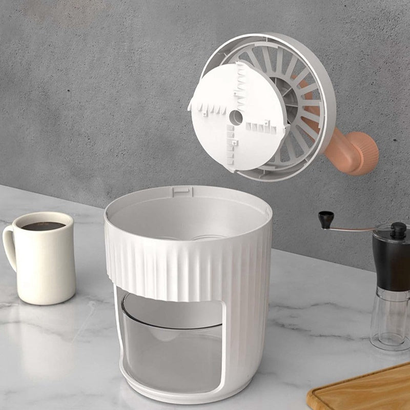 Hand-Cranked Ice Shaver – Manual Portable Ice Crusher & Snow Cone Maker