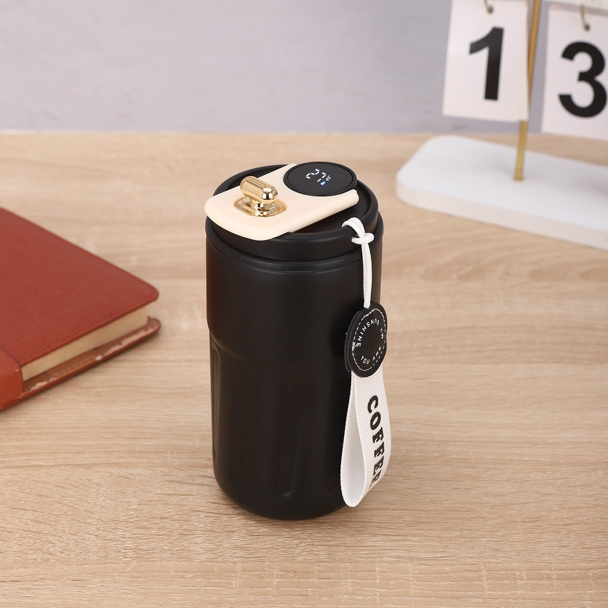 Smart Digital Thermal Bottle – 450ml Insulated Coffee & Water Mug