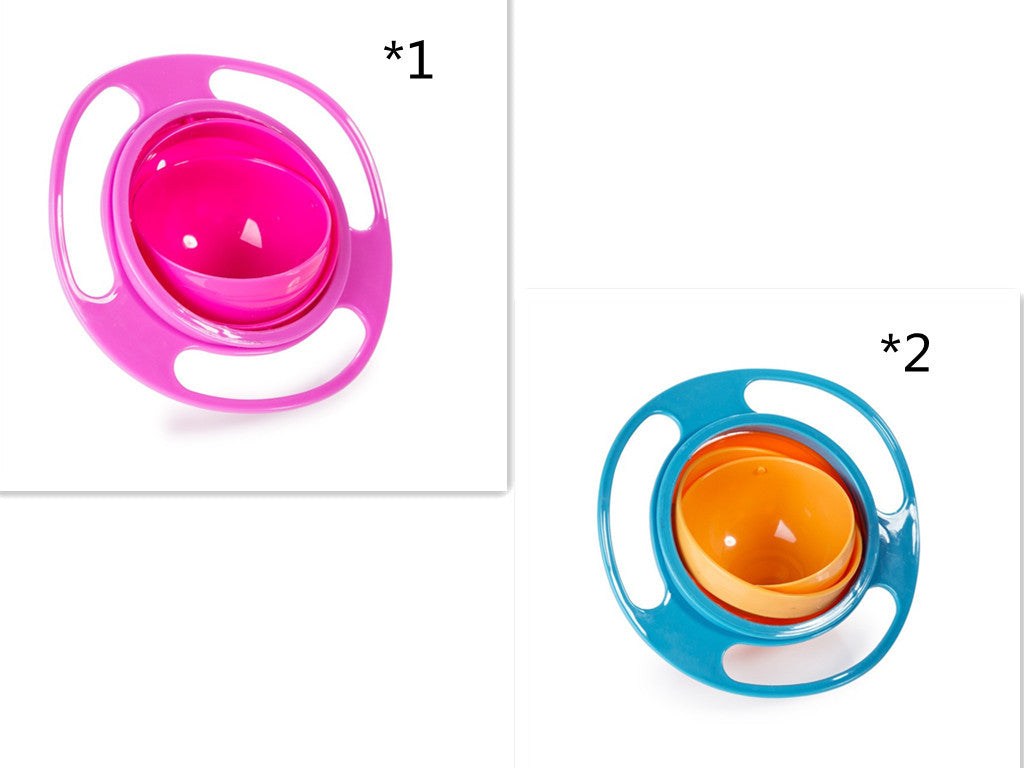 360° Rotate Spill-Proof Baby Bowl – Safe & Easy Feeding Dish