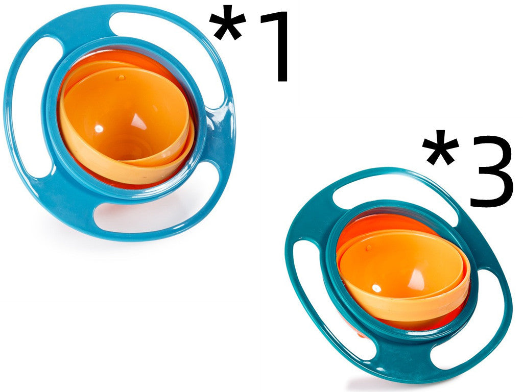360° Rotate Spill-Proof Baby Bowl – Safe & Easy Feeding Dish