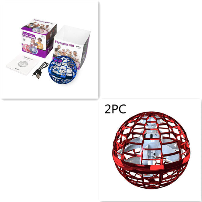 Spinning Flying Ball Toy – Interactive LED Drone Game for Kids