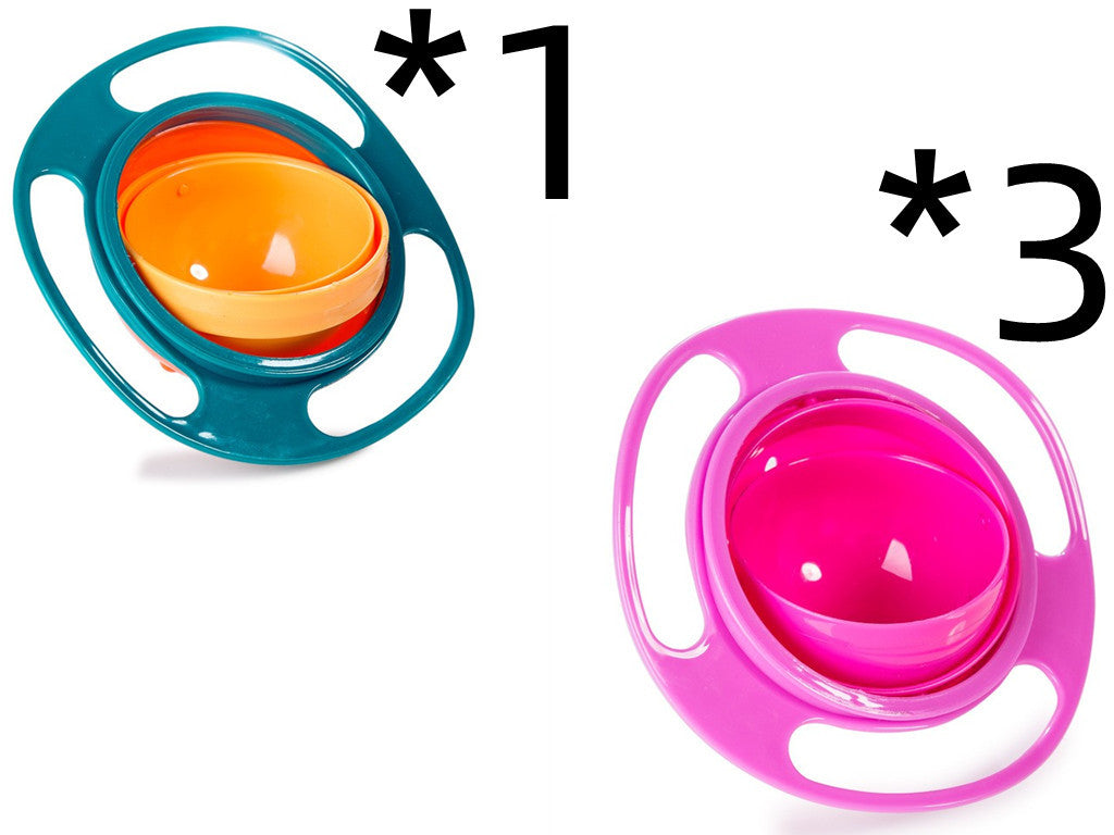 360° Rotate Spill-Proof Baby Bowl – Safe & Easy Feeding Dish