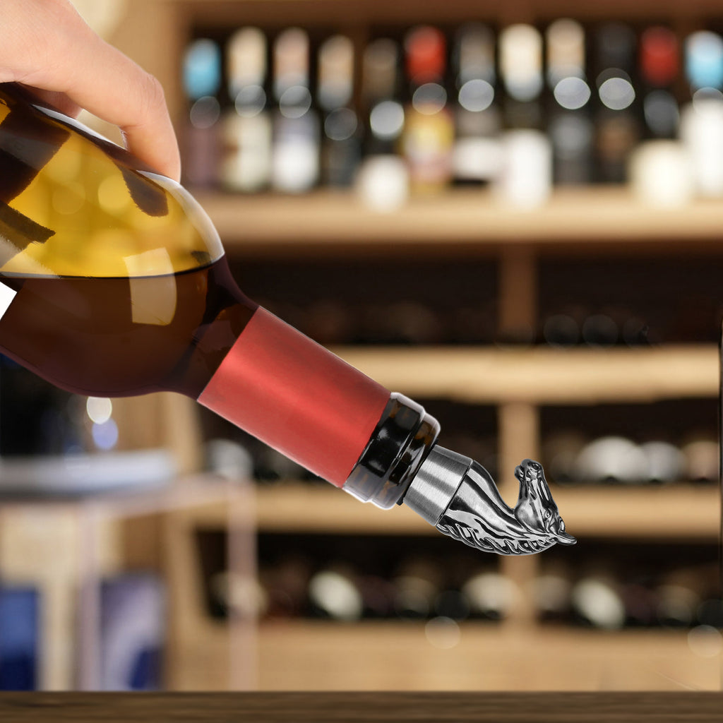Luxury Horse Head Wine Bottle Stopper – Zinc Alloy Wine Saver Gift
