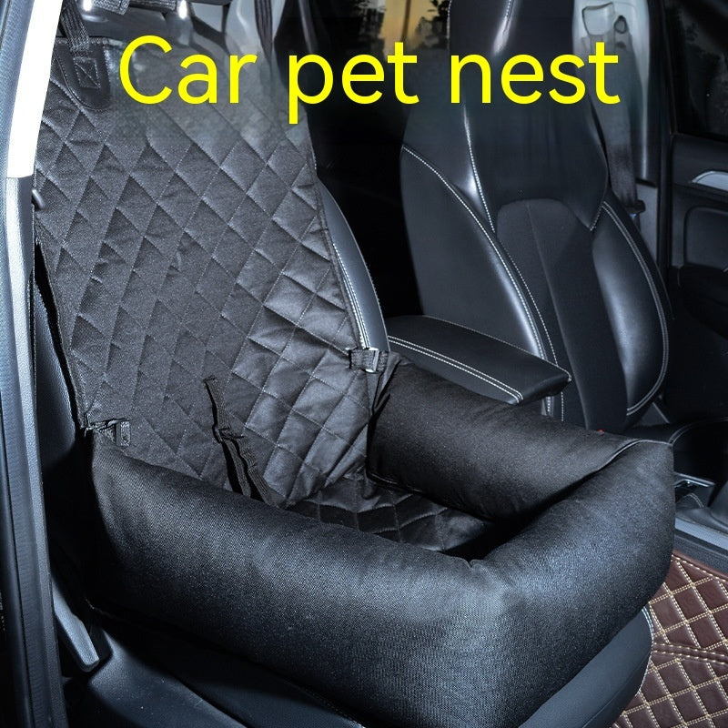 Deluxe Pet Car Seat Cover – Waterproof Dog Travel Rear Seat Cushion