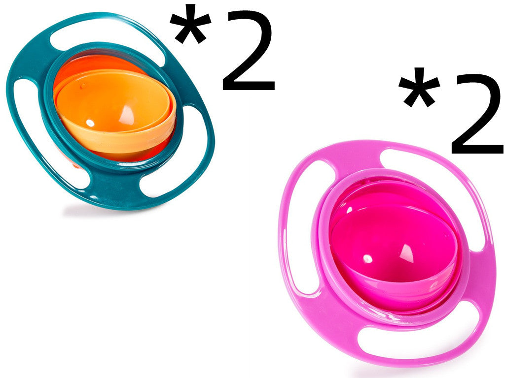 360° Rotate Spill-Proof Baby Bowl – Safe & Easy Feeding Dish