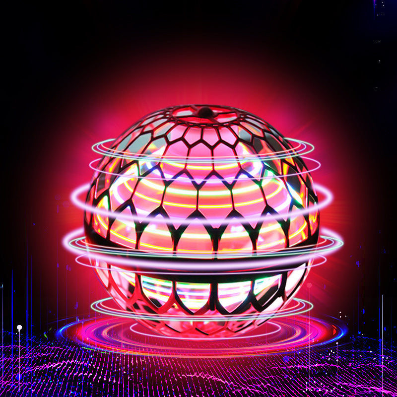 Spinning Flying Ball Toy – Interactive LED Drone Game for Kids