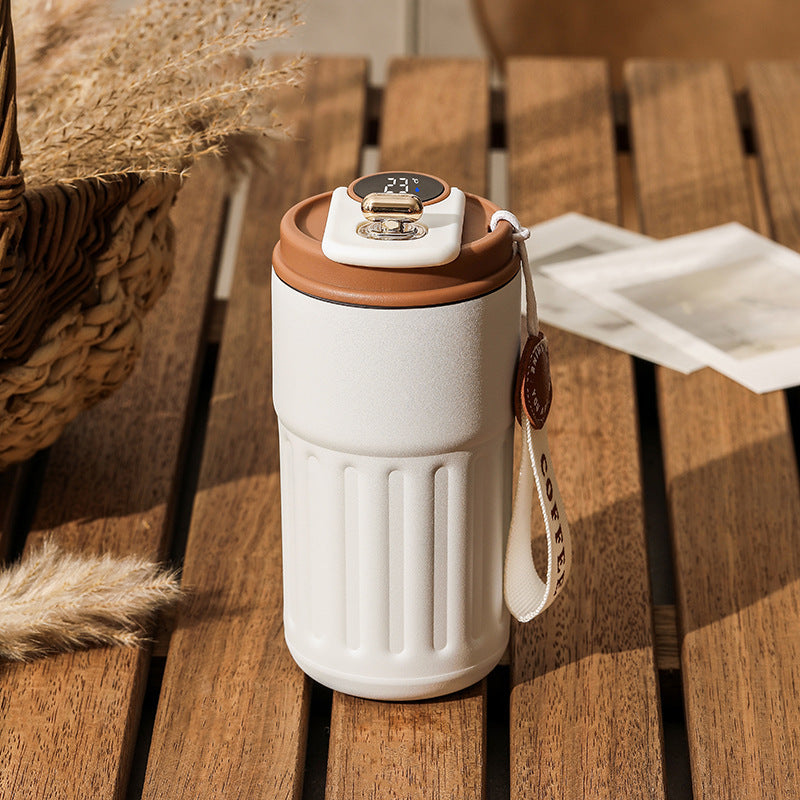 Smart Digital Thermal Bottle – 450ml Insulated Coffee & Water Mug